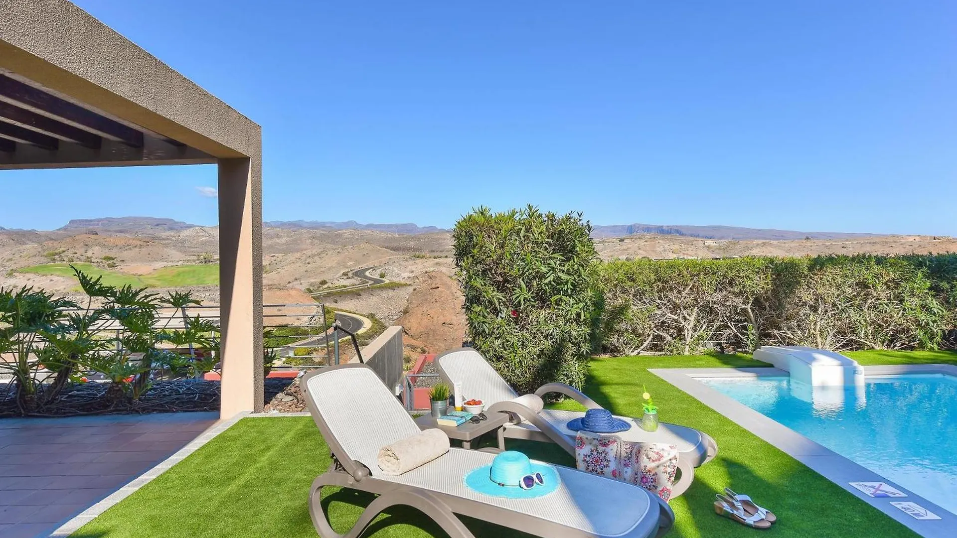 Villa Salobre Terraza Dos Luxury Retreat In Gran Canaria Private Outdoor Heatable Pool Bbq Facilities Shaded Outdoor Dining Area Salobre,