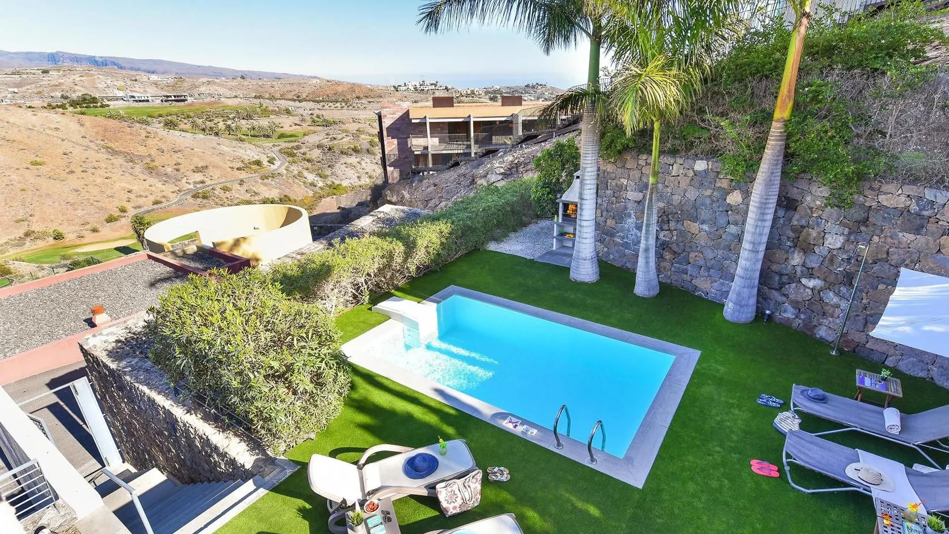 Villa Salobre Terraza Dos Luxury Retreat In Gran Canaria Private Outdoor Heatable Pool Bbq Facilities Shaded Outdoor Dining Area Salobre, Las Palmas de Gran Canaria
